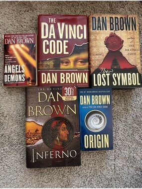 Robert Langdon Series books 1-5 by Dan Brown